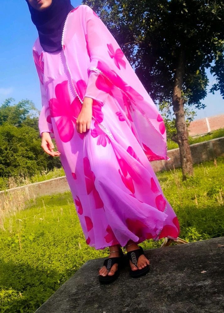 Anarkali with dupatta