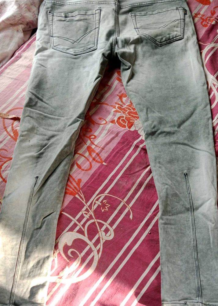 Grey Denim Jeans