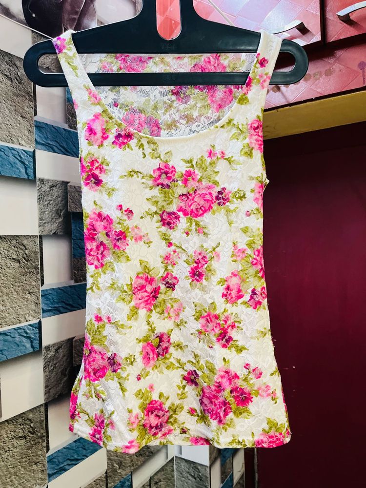 Floral Print Tank Top