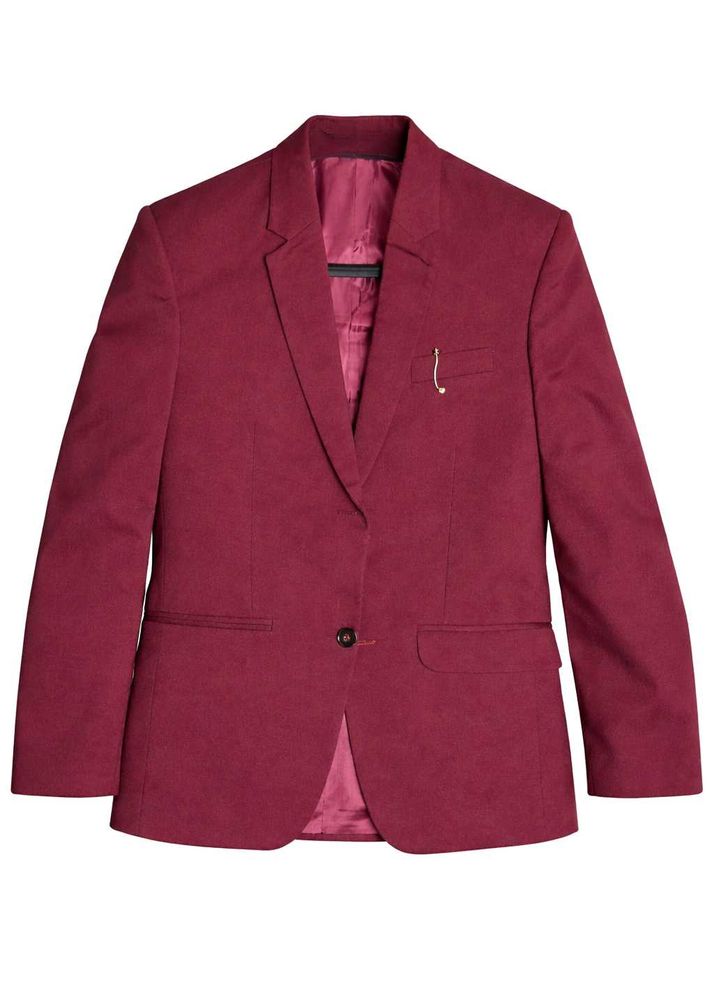 Burgundy Blazer - Formal Style