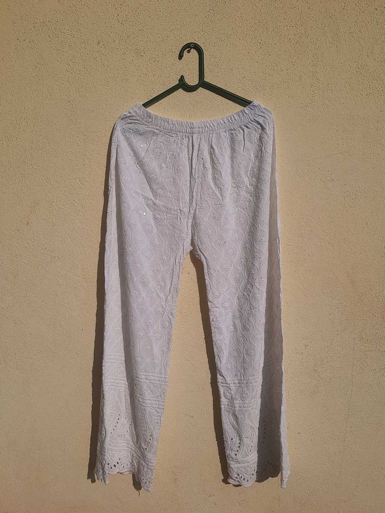 Ethnic White Plazo