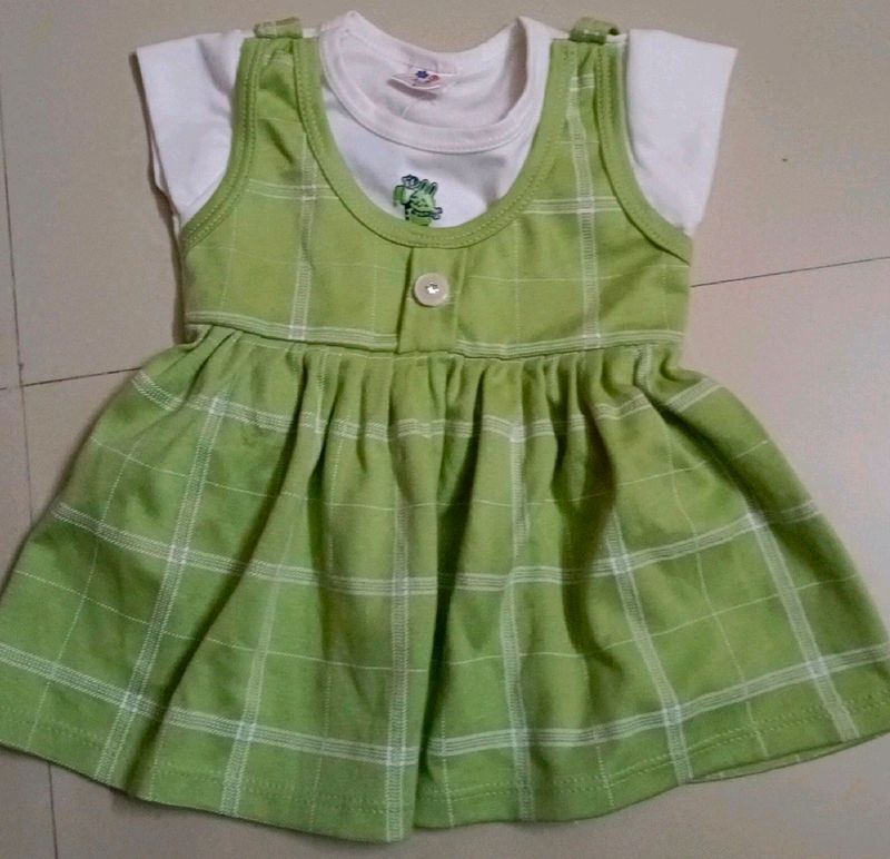 New Lime Green Colour Frock