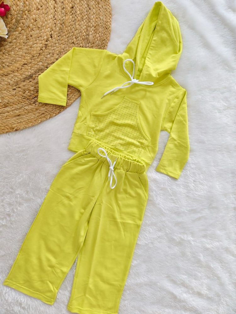 Cozy Kids Yellow Hoodie Set
