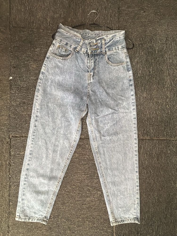 High Waisted Denim Jeans