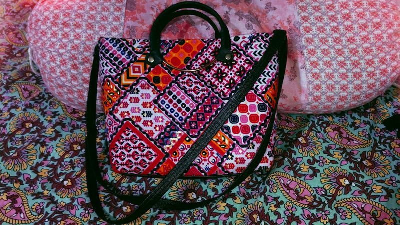 Boho Patchwork Tote Bag