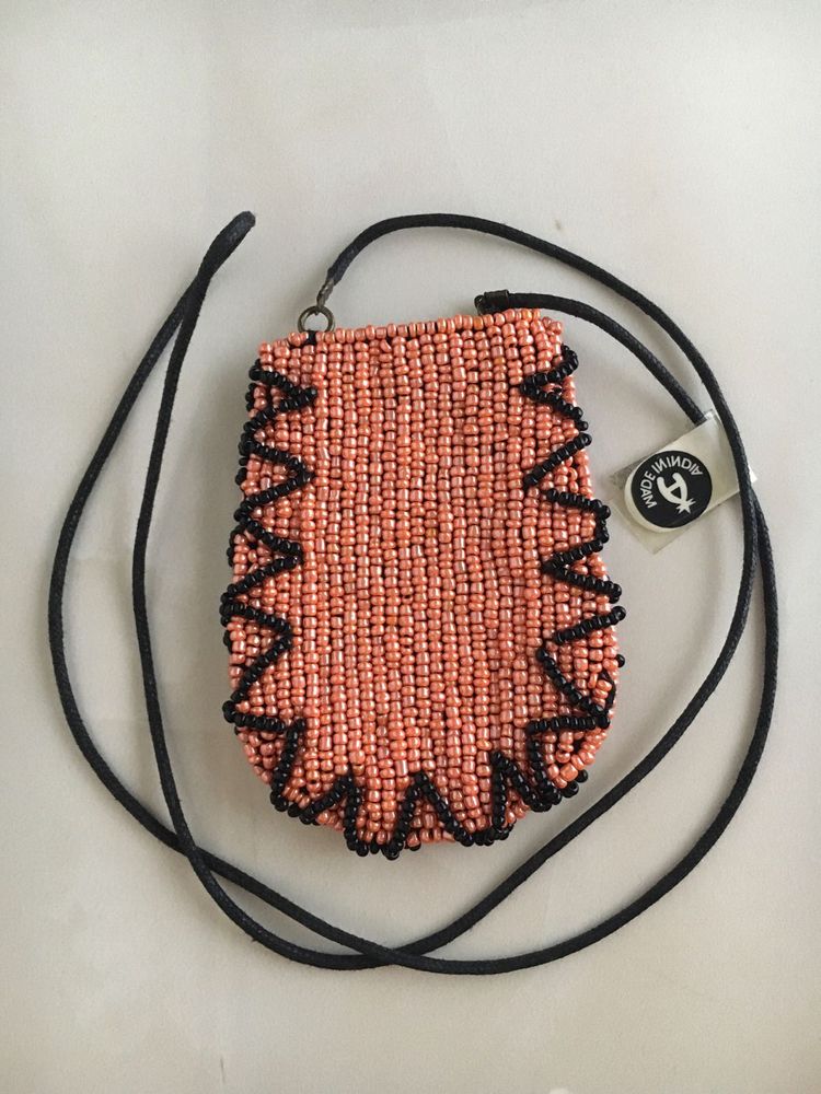 Vintage Beaded Purse necklace