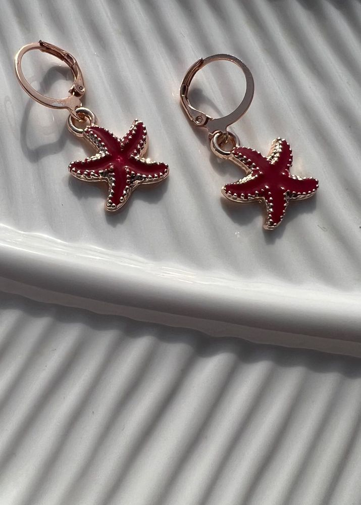 Starfish Drop Earrings