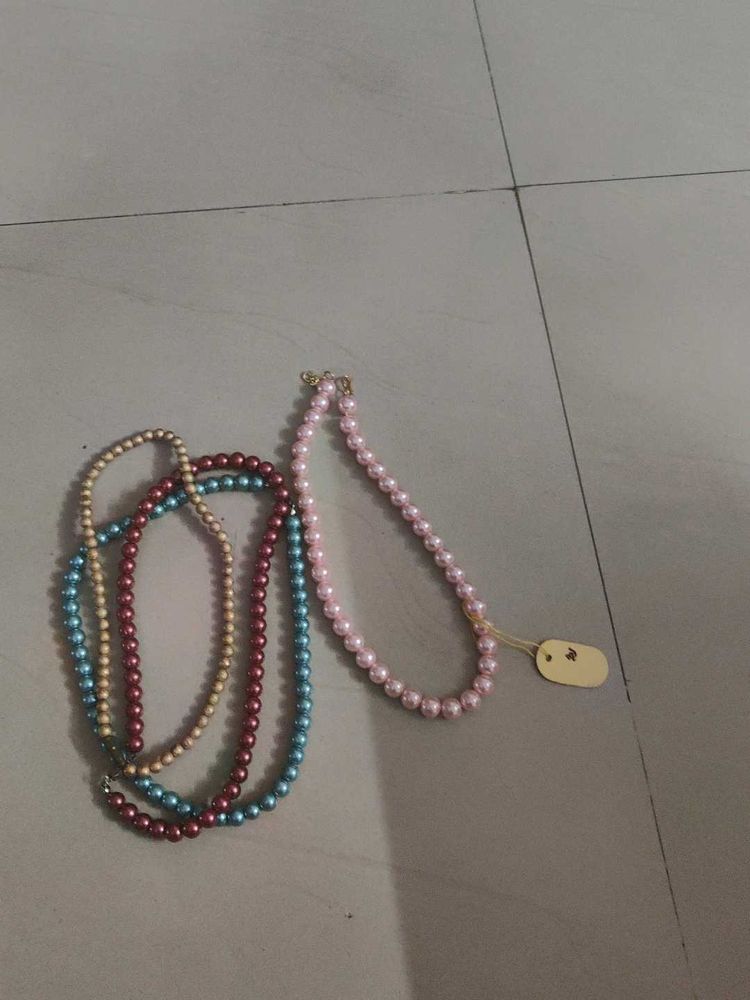 Pearl Beaded Necklaces