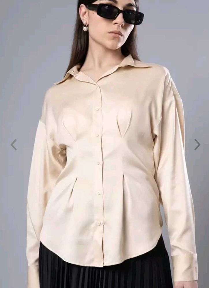 H&amp;M Pleated Shirt