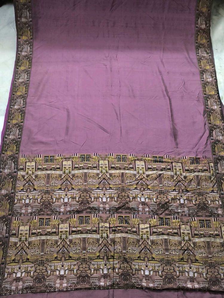Vintage Inspired Purple Saree