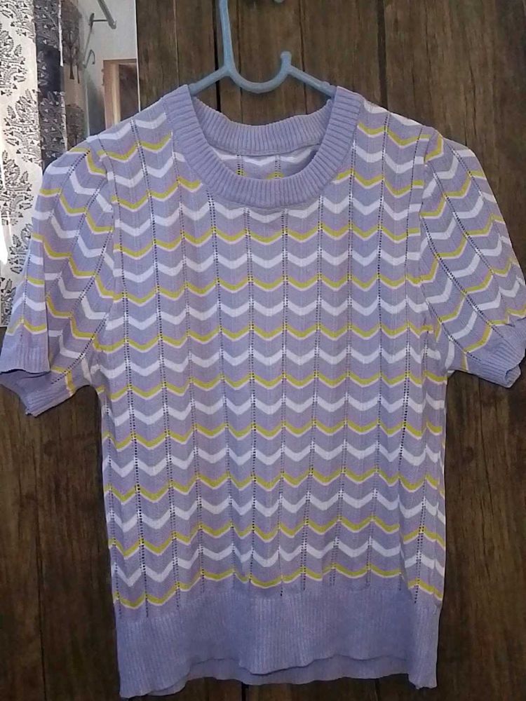 Patterned Knit Top