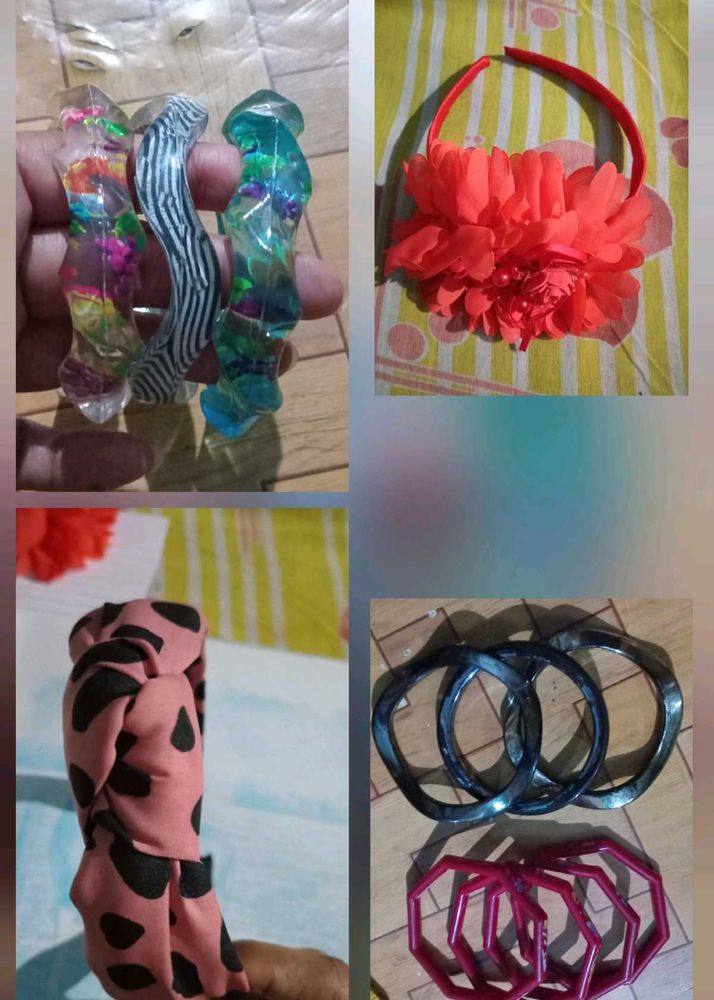 Bangles&amp;Headband Lot - Fun Variety!