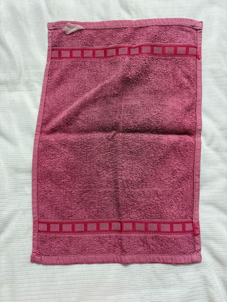 Pink Cotton Face Towel