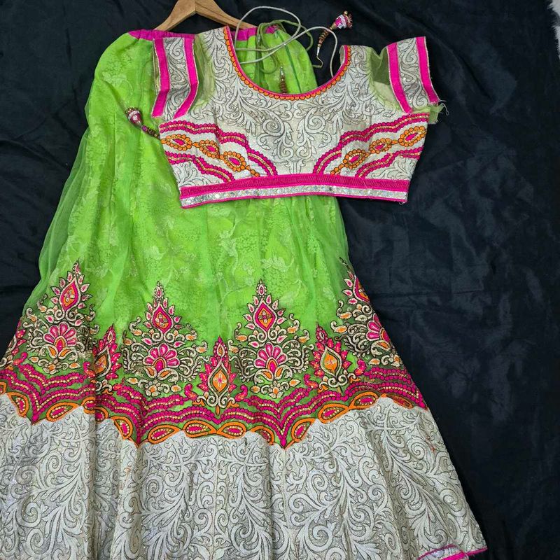 Gorgeous Green Lehenga Choli Set