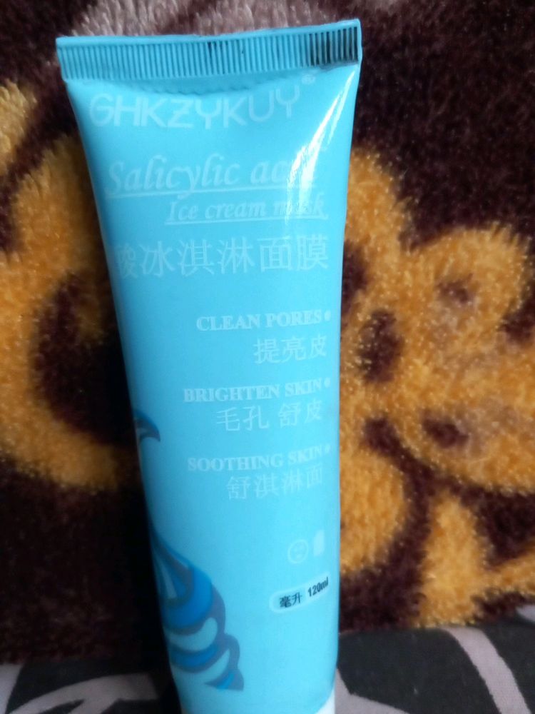 Ghkzykuy,salicylic Acid ,ice Creme Face Mask ,it Clean Pores And Brighten And Soothing Skin