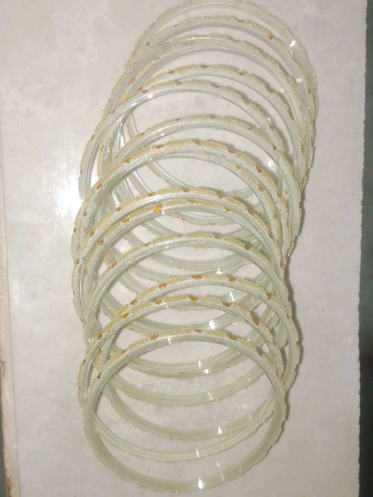 Pretty Velvet Light Green Bangles..