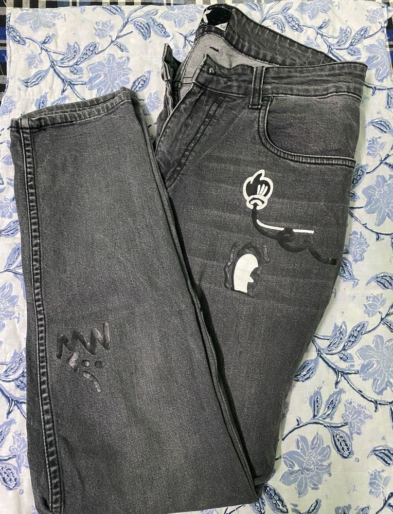 Printed Jeans