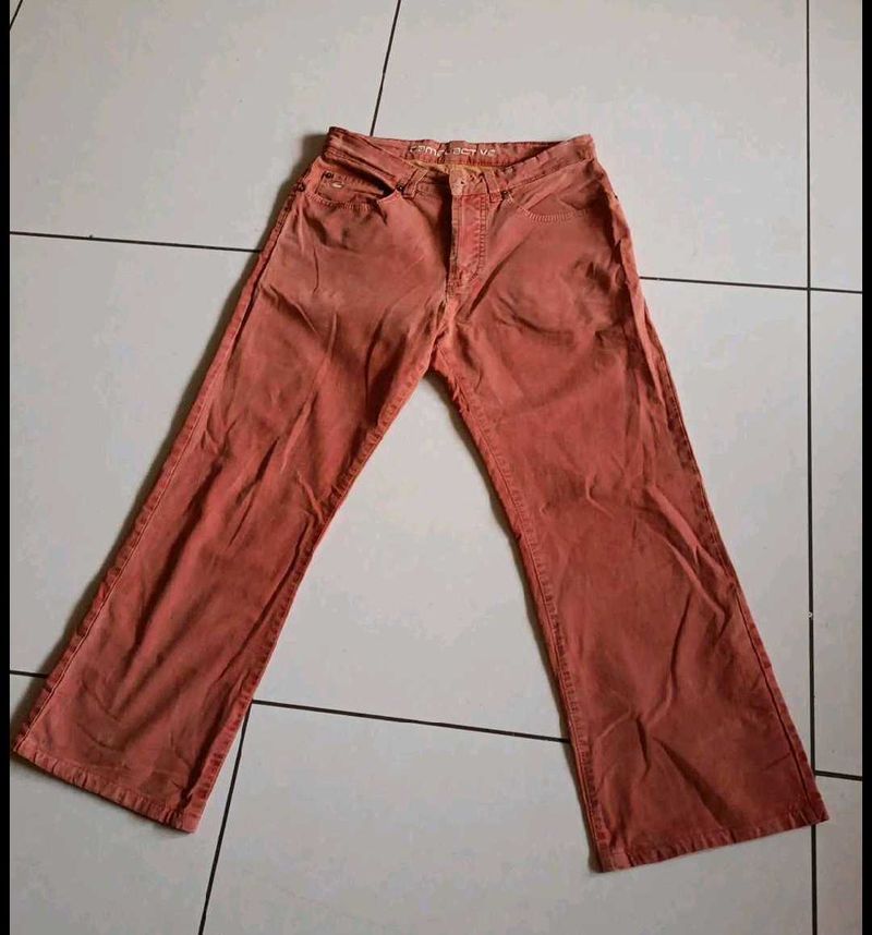Retro Orange Jeans