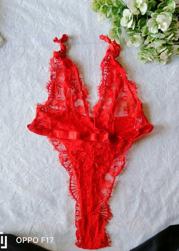 Red Net Bodysuit