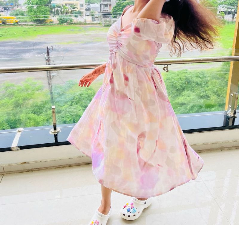 Floral Print Fit &amp; Flare Dress