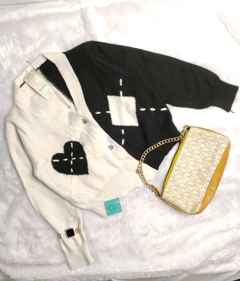 ♥️🥀Argyle Heart Cardigan♥️🥀