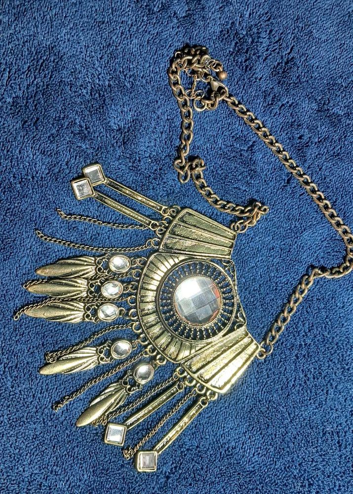 Oxidized Statement Necklace