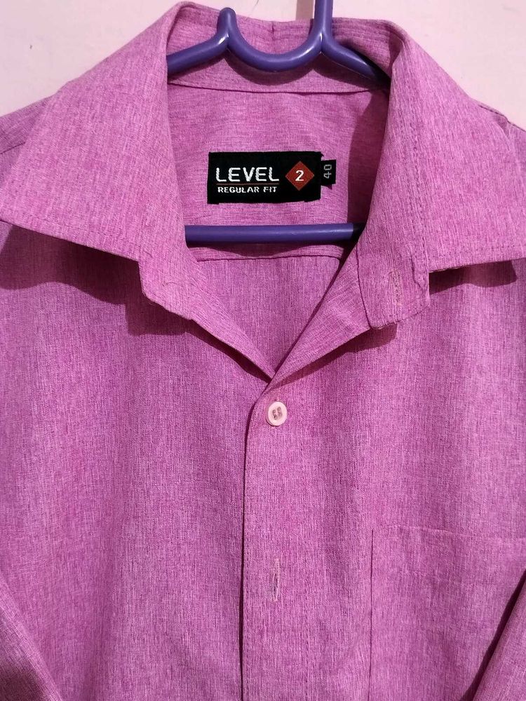 Pink Formal Shirt For Men