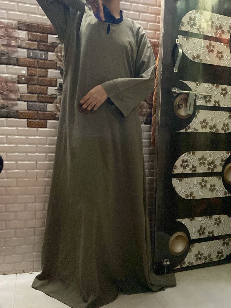 Olive Colour Full Length Burkha