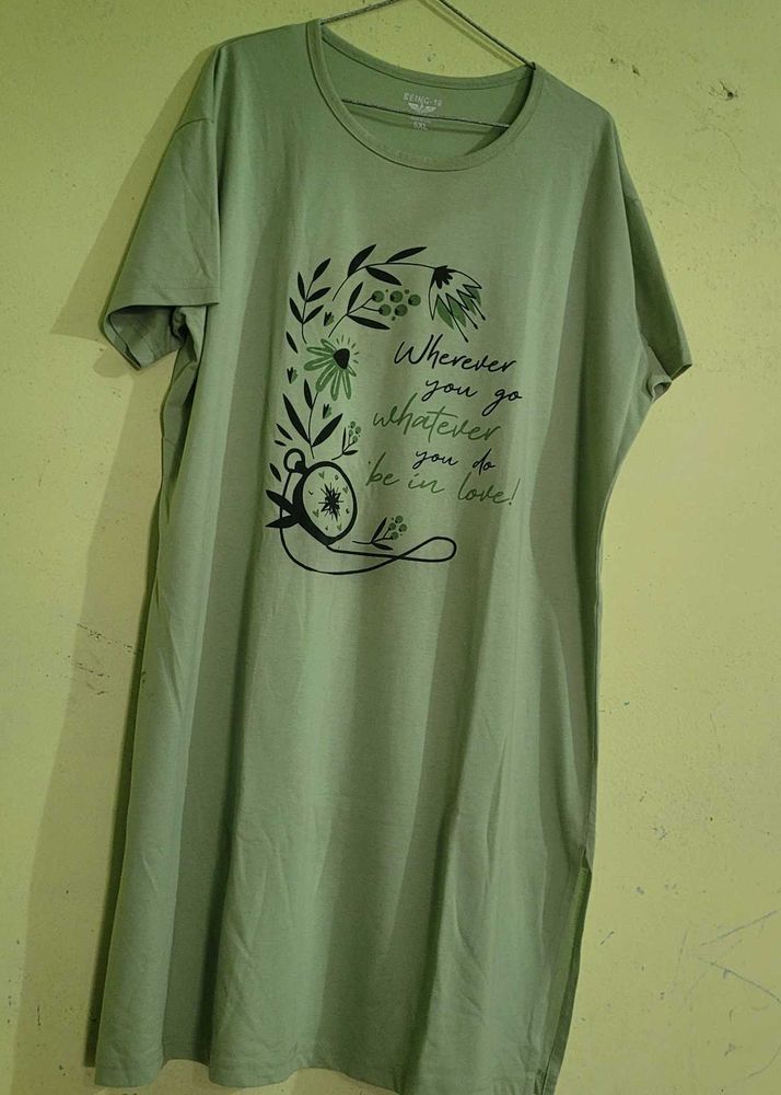 Olive Green Graphic Tee