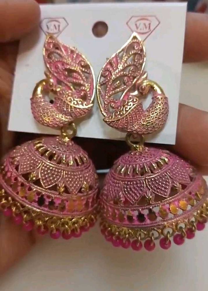 Pink Earrings