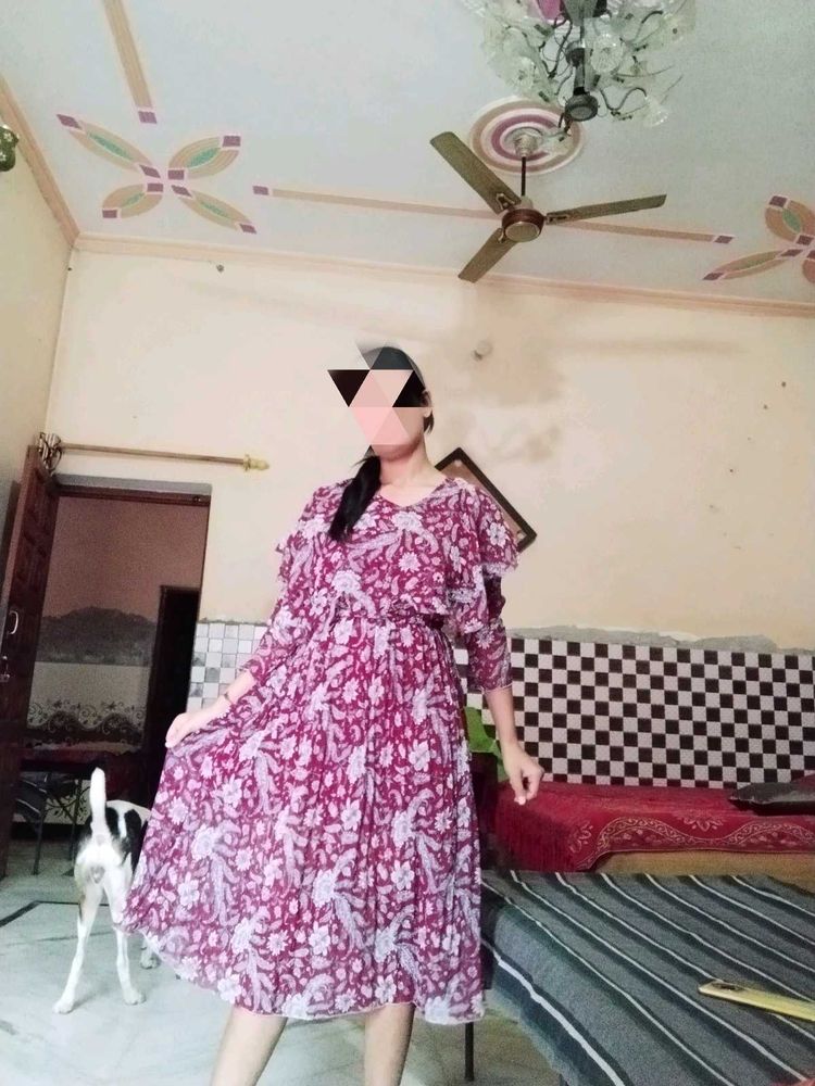 Floral Print Midi Dress