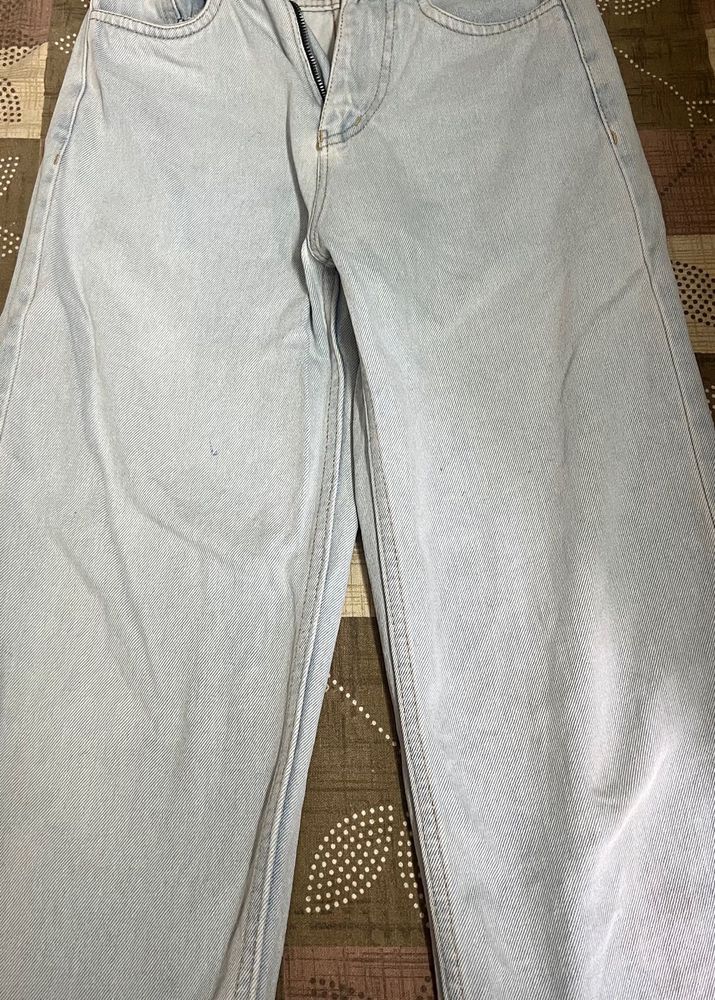 Light Wash Wide Leg Jeans