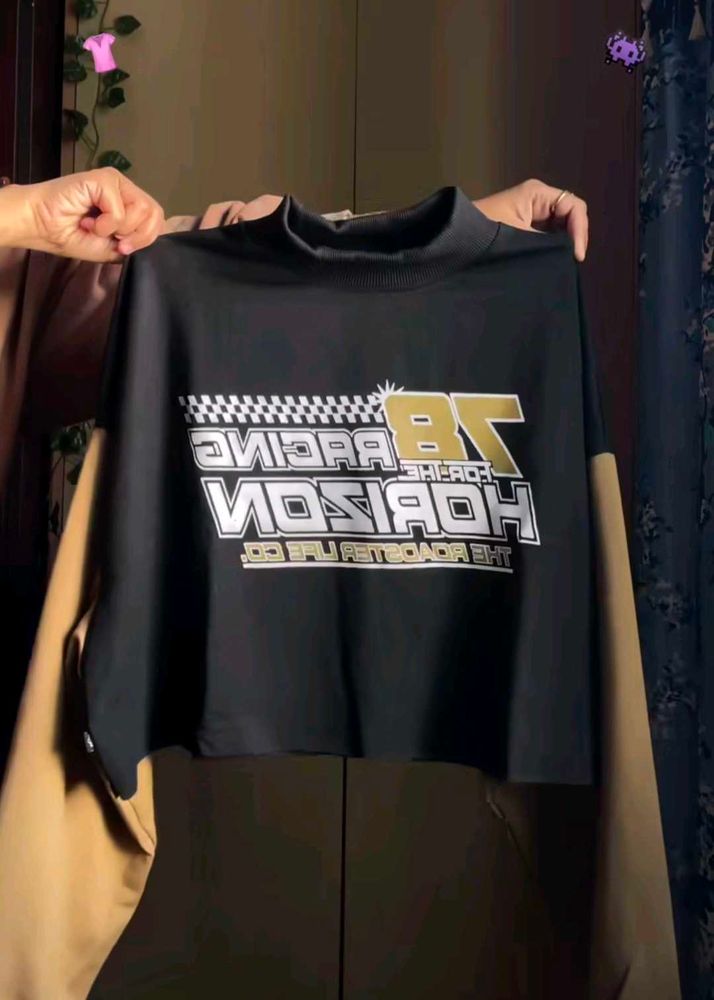 RACING Oversized Colorblock Sweatshirt