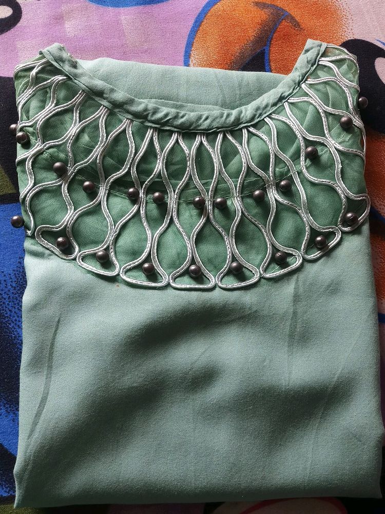 Pistachio Colour Kurti