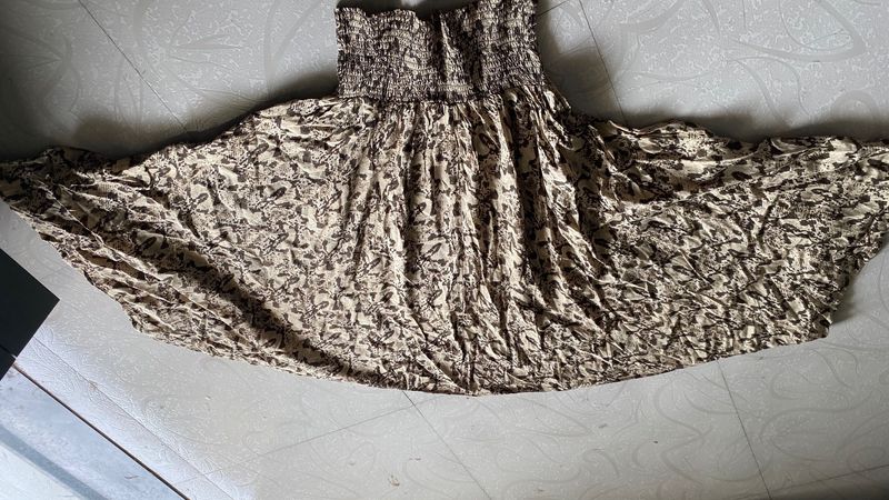 Signal Boho Smocked wide leg Palazzo- size:M