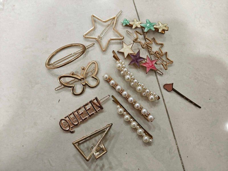 Trendy Hair Clip Bundle Set Of 12