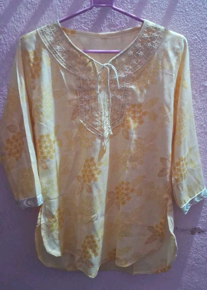 Floral Print Kurta
