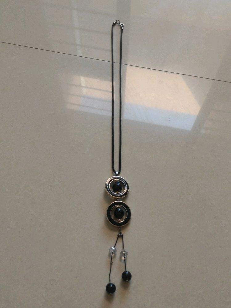 Black Long Chain With Pendant, Price Is Negotiable