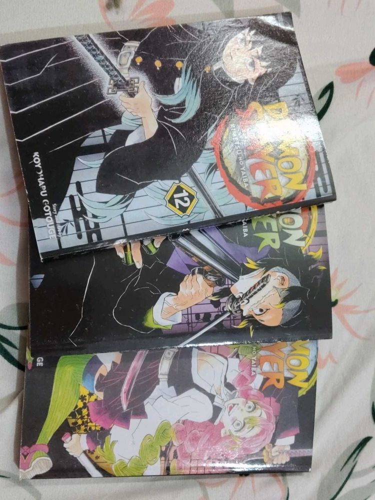 Demon Slayer Manga Set volume: 12, 13, and 14