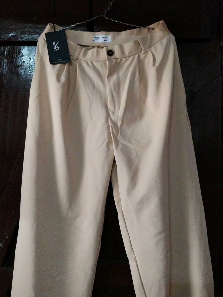 High-waist loose trouser