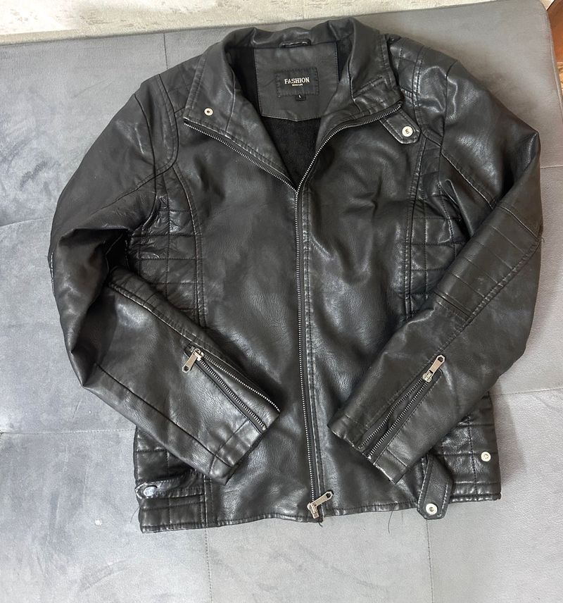 Black Fashion Leather Jacket