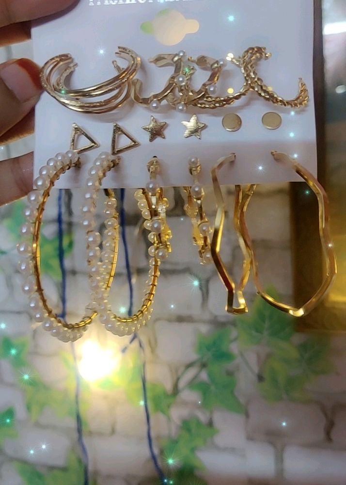 Western 9 Pair Combo Earings Set 😍✨