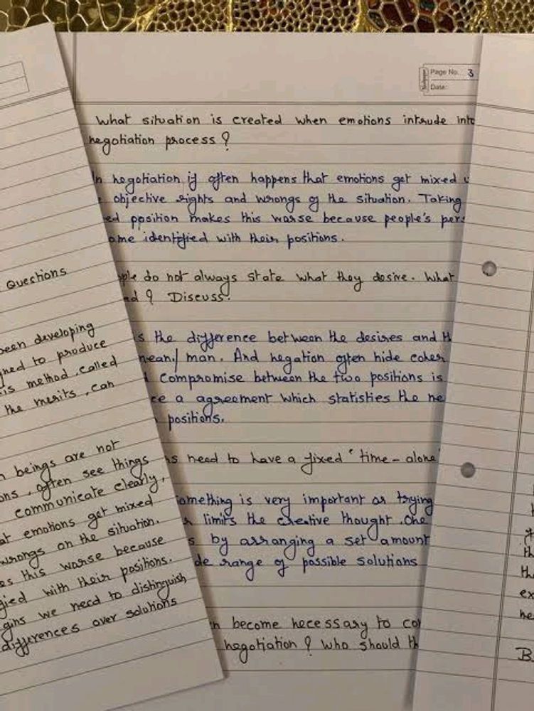 Handwritten Writing Works Done For Class /Project/Assignment,,,,