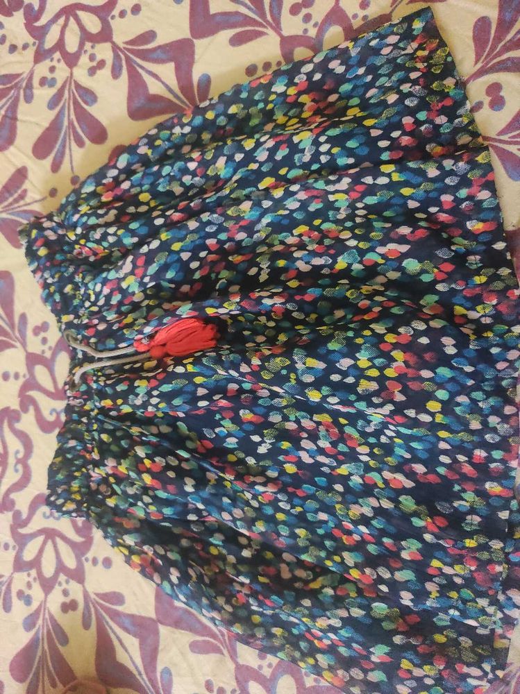 3-4 age girl Colorful Printed Skirt