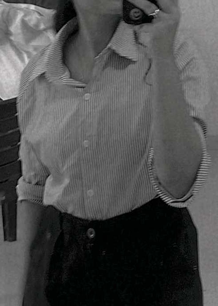 Striped Button-Down Shirt