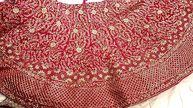 Designer Dabka Work Lehanga Fir Bridal