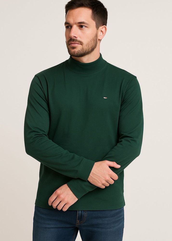 Turtle Neck Long Sleeves Tshirt