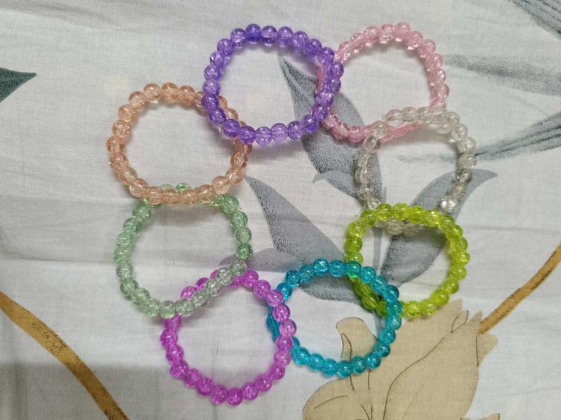 Colorful Beaded bracelets set of 8