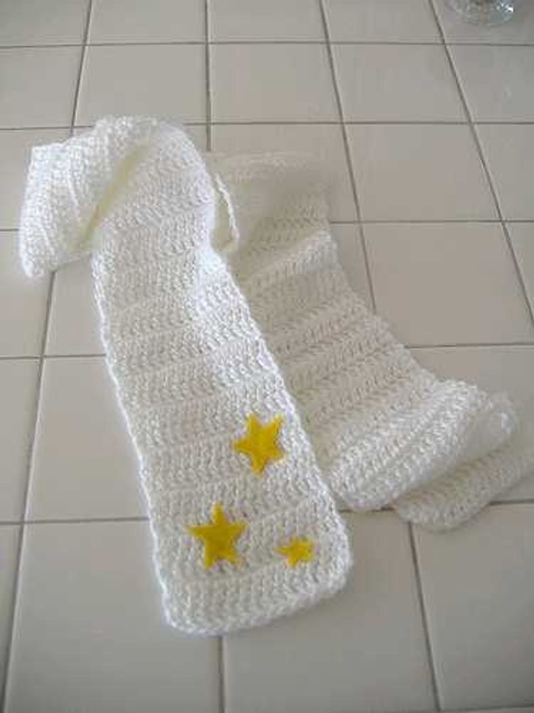 Crochet Baby Blanket with Stars