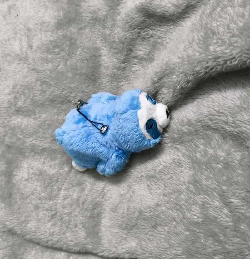 Blue Bear Plush Keychain